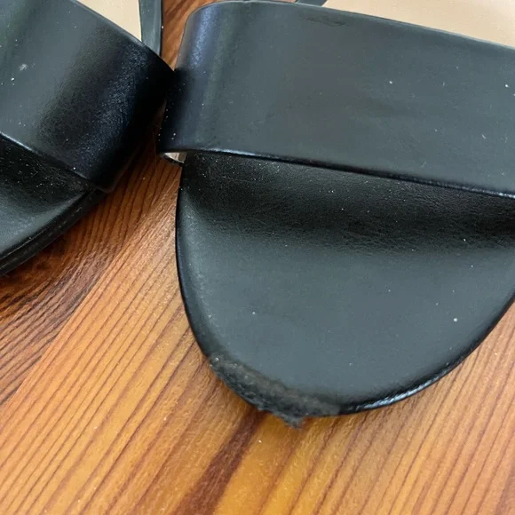 a new day Black Wedge Sandals, size 6.5 - Picture 4 of 7